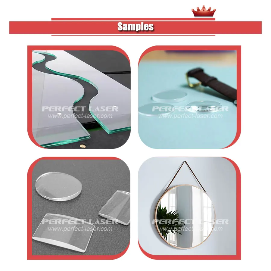 Perfect Laser---1.5Kw High Efficiency Mini Mirror Glass Cnc Cutter