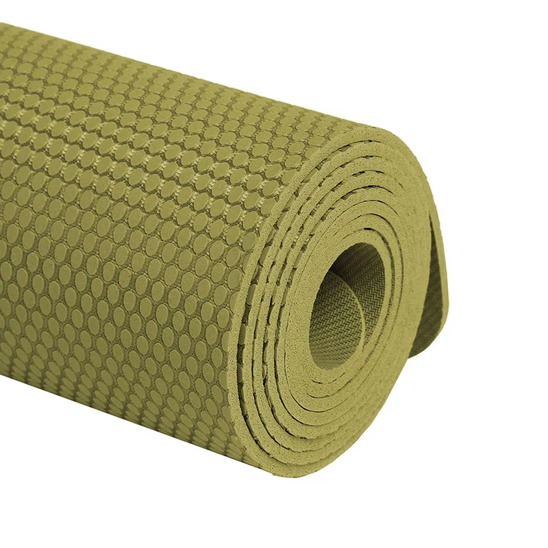 High quality dense granules thick non-slip custom size natural rubber yoga mat travel mat