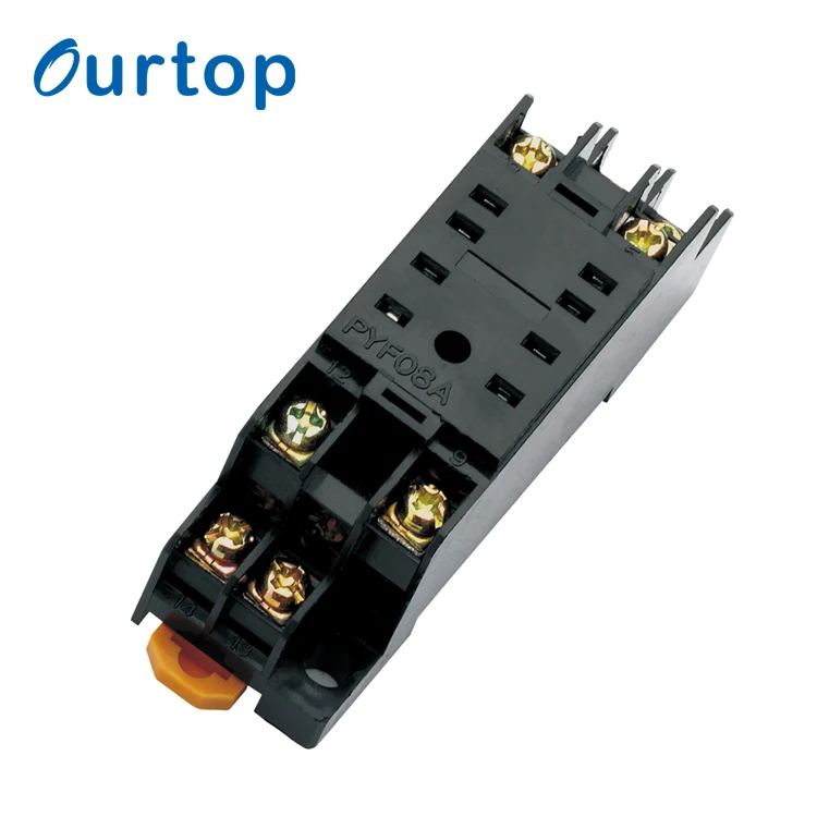 Ourtop Китай низкой мощности My2 панели установлен din-рейку Подключите 8 Pin Реле База Разъем
