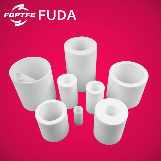 high quality low flammability white 100mm pure ptfe lined pipe