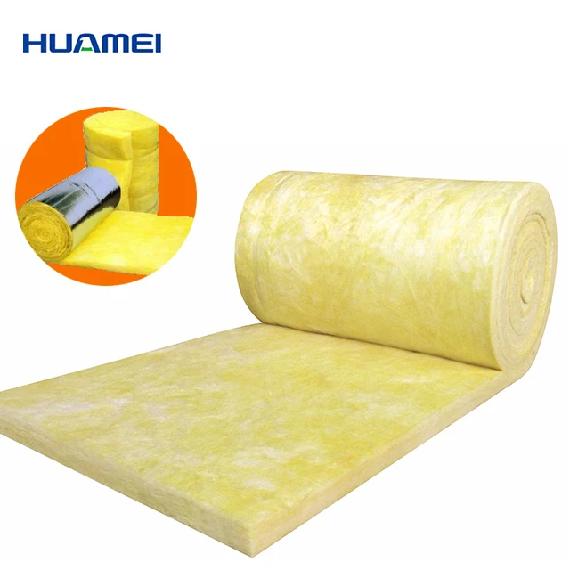 
Glass Wool Blanket Felt Roll Construction Material Soundproof Insulation 