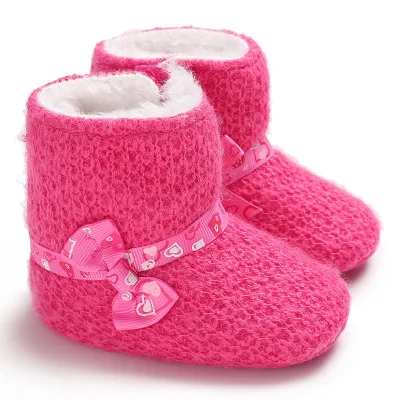 Hao Baby Winter Girl Baby 0-1 Years Old Soft Bottom Non-Slip  Infant Shoes Toddler Honaby TodWarm Ber Shodley Shoes Girl