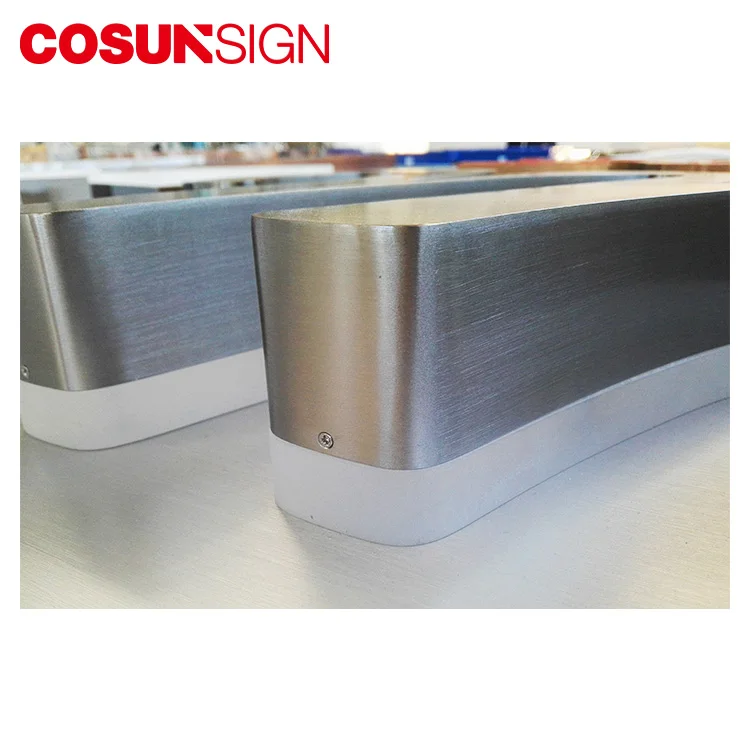 waterproof channel brushed backlit metal led letter light sign