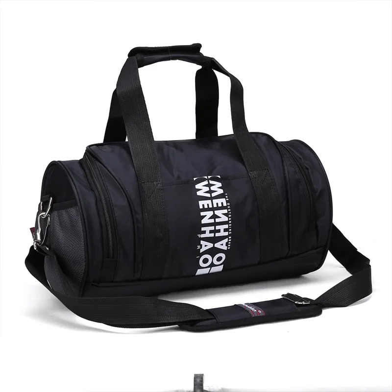 YS-B027 Waterproof foldable sports travel bags gym duffel bag with shoe compartment