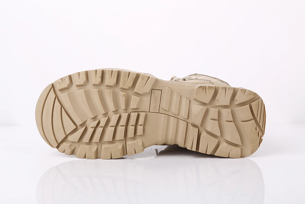 Tactical Boot and Outdoor Training Boot for Men EVA Mesh Fabric Professional Winter Boots Rubber YKK Zipper