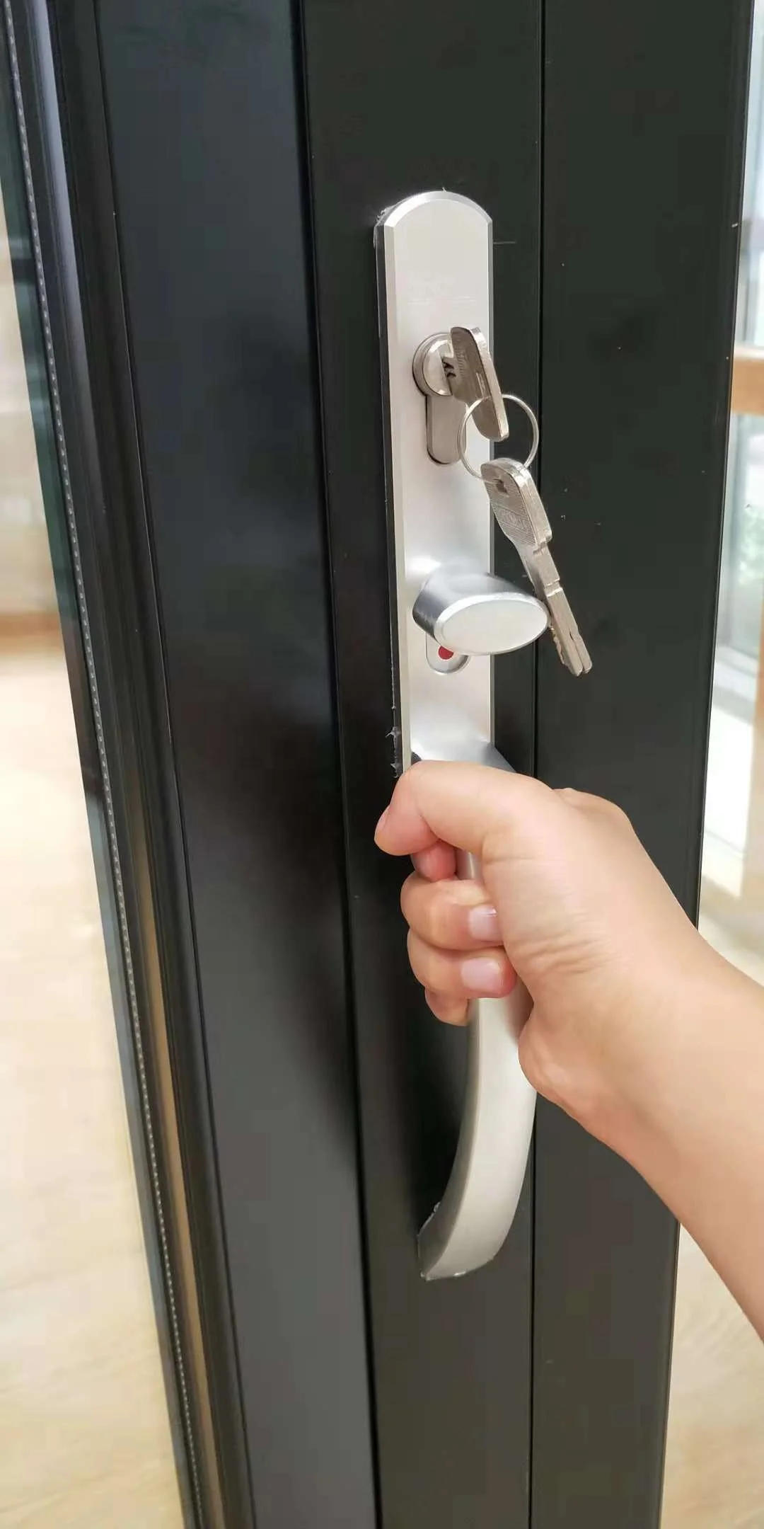 
balcony 4 sash accordion air tight aluminum glass folding door 