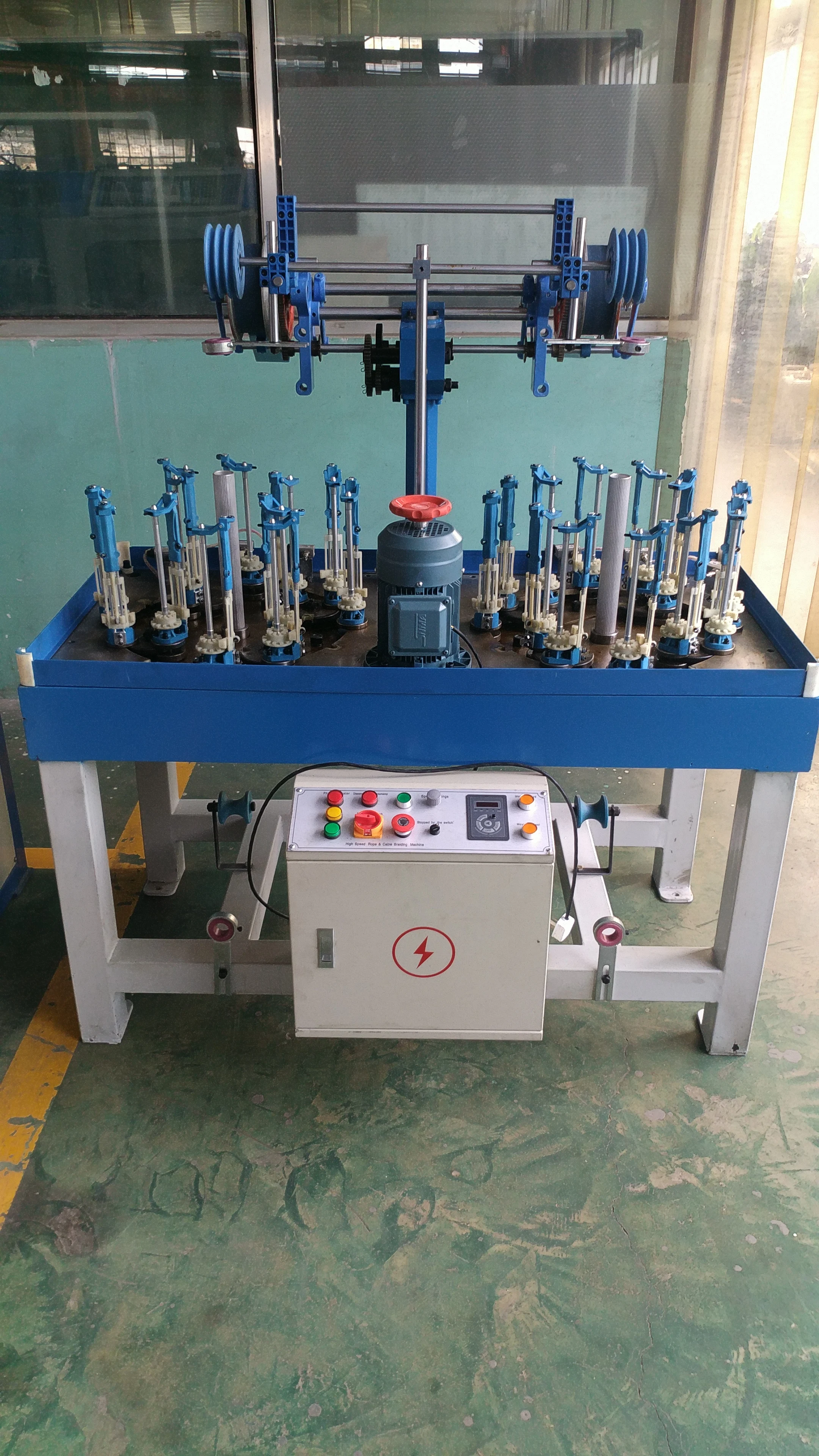 high speed 16 spindles rope braiding machine for pp nylon polyester rope making machine