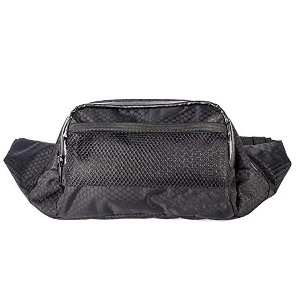 100% Odor Smell Proof Fanny Pack Waist Bag Carbon Fiber Lined with Combo Lock Embroidered Zipper & Hasp Water Proof Unisex Auton