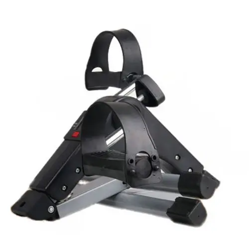 Under Desk Cycling Bike with LCD Display Sitting Pedal Exerciser Mini Stationary Bike For Legs and Arms Cycling Walking Exercise