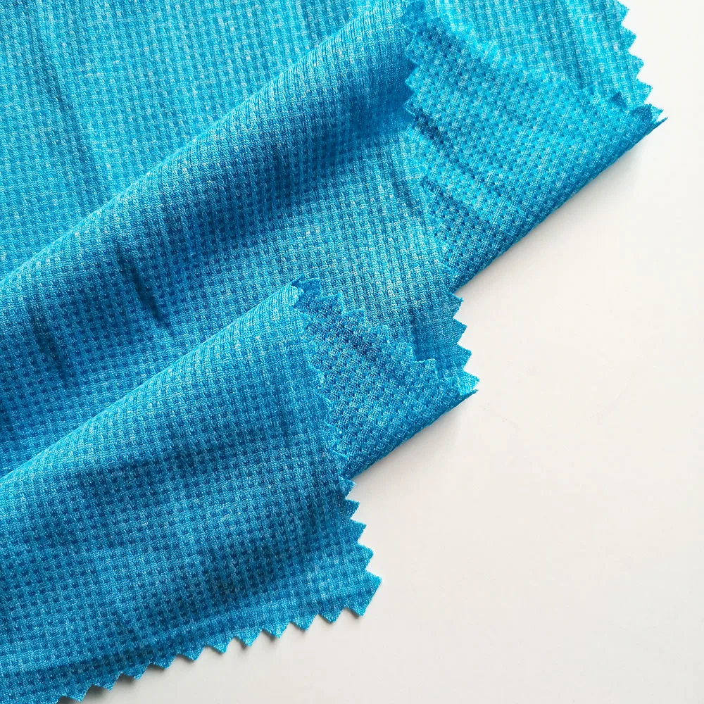 Textile factory circular knit waffle mesh fabric for gym outfits PS1Y72