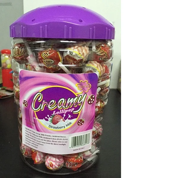 Creamy Assorted Fruit Lollipop