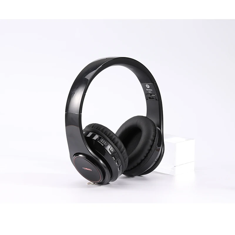 Громкой связи вызова беспроводной музыке стерео HIFI Звук led over ear bluetooth наушники с микрофоном для игр