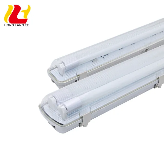 4Ft 5Ft 2X36W PS Cover Modern Style T8 Double Led Fluorescent Tube Linear Tri proof Ceiling Indoor Wall Light Fixture
