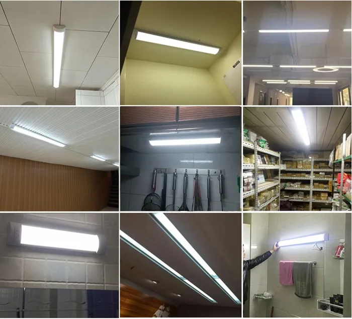 wholesales Led Purification lights  LED Ceiling Panel Lights Surface Mounted Led grille lamp Fluorescent lamp AC110V 220V