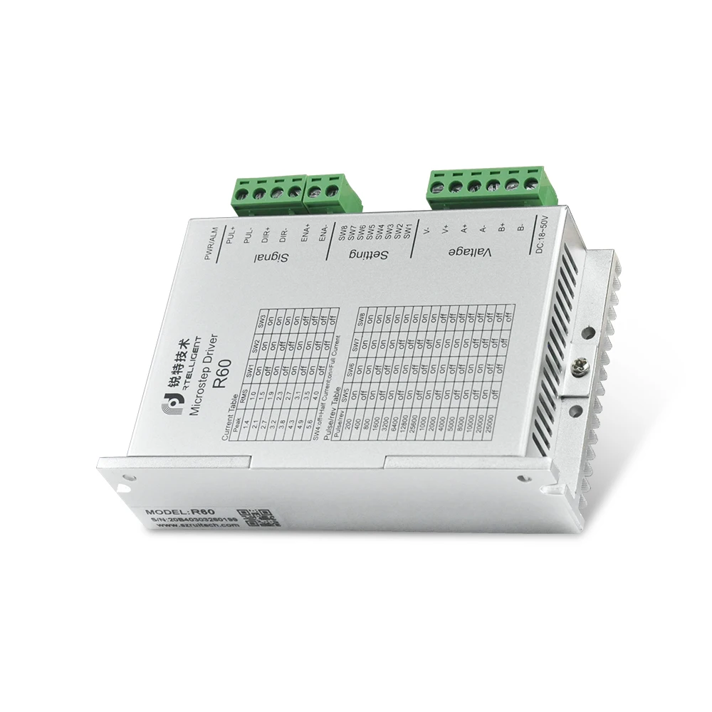 R60  High performance digital 2-phase dc 24V-50V stepper motor driver for Nema 23/24 Motor