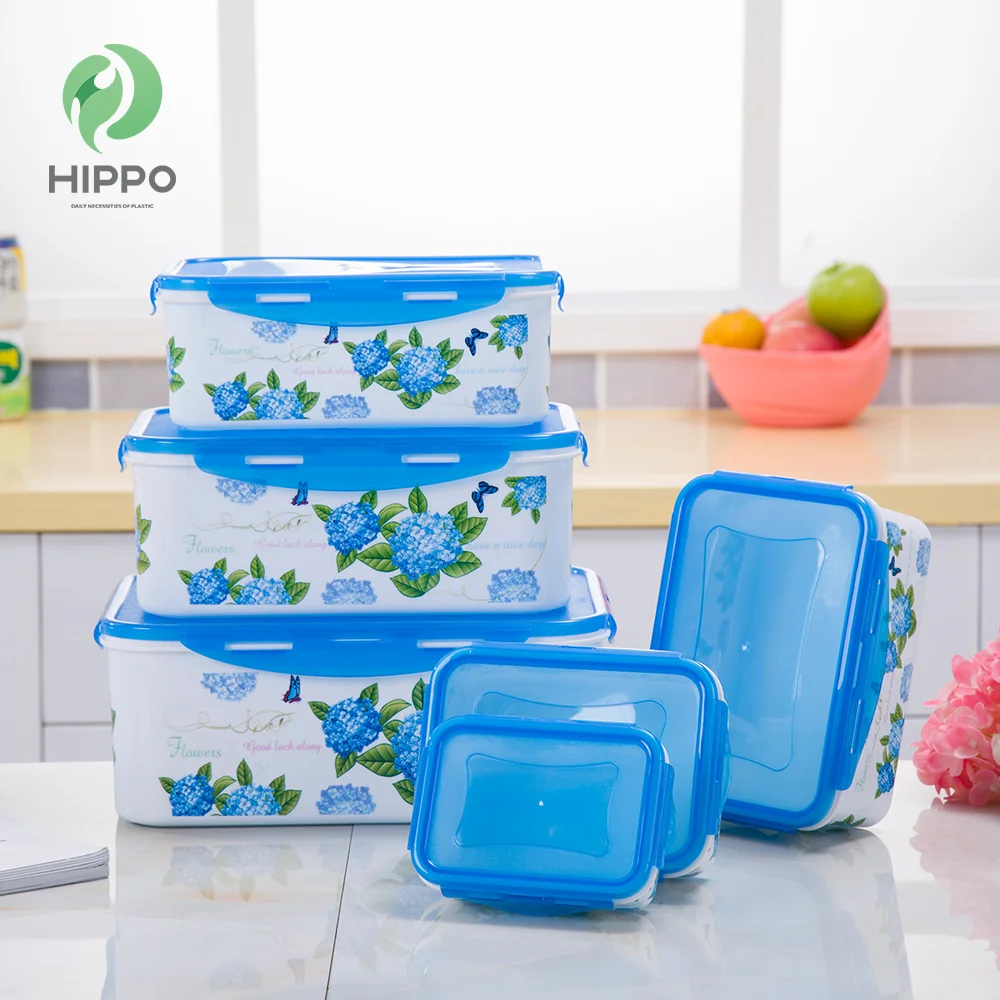 Pink custom color microwave plastic airtight food containers