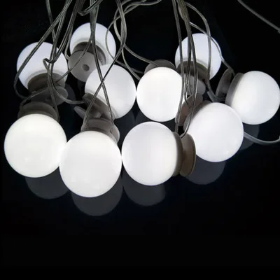 Набор белых/желтых/смешанных ламп, голливудские зеркальные светодиодные лампы «сделай сам» с клеем 3 м для настенной палочки