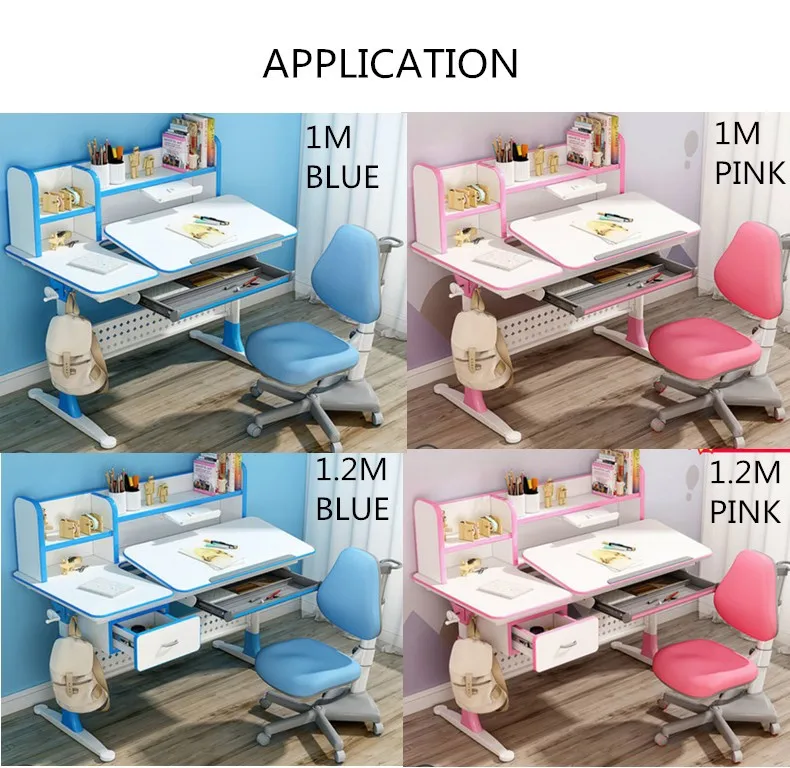 Grow  kids study table workstation with height adjustable function