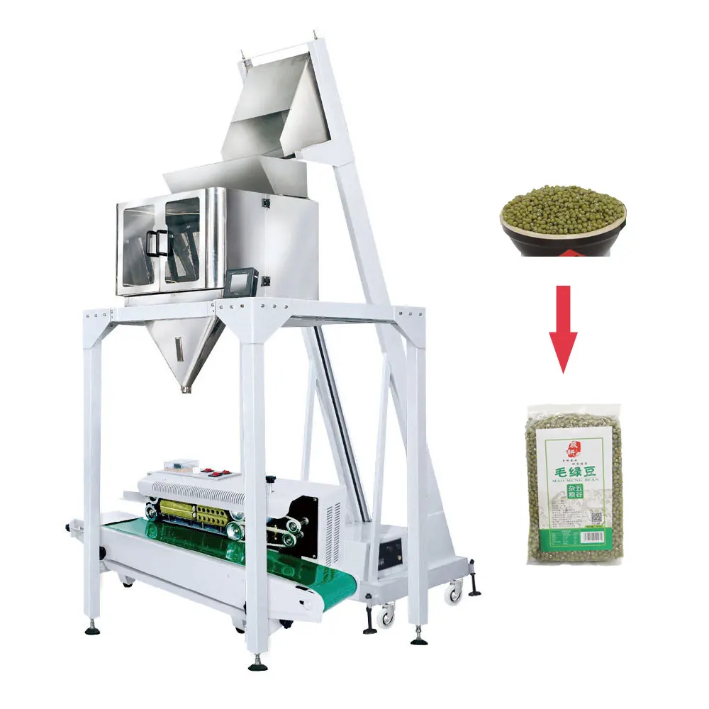 Semi Automatic Weighing System with linear weigher machine for packaging powder,granules