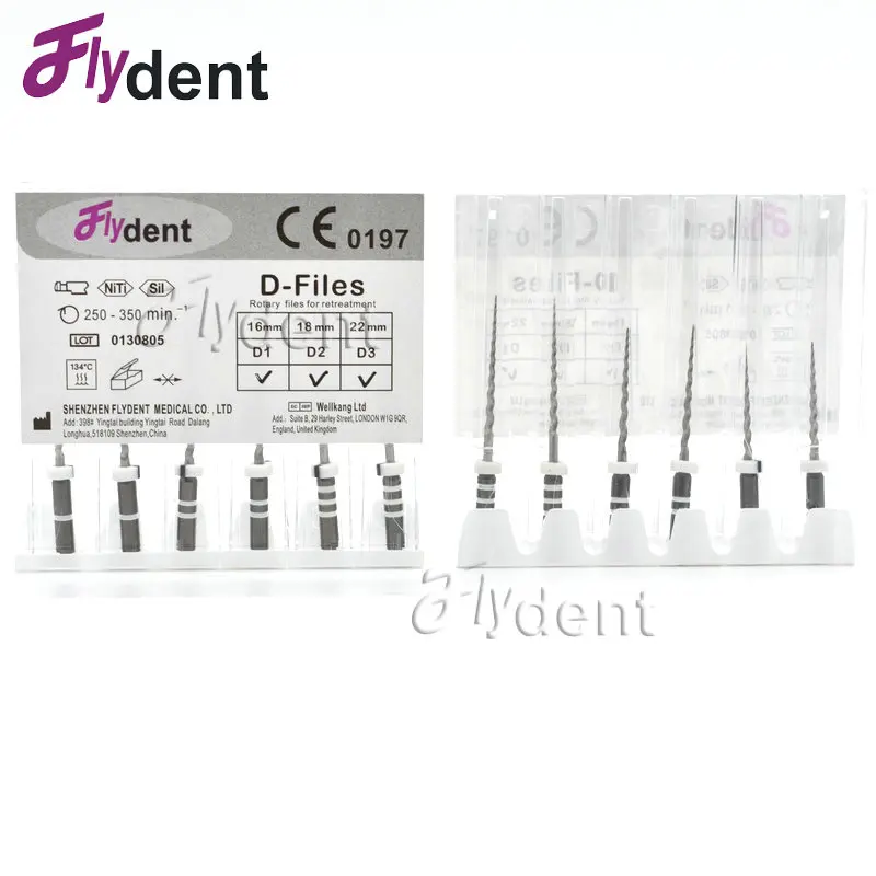 Dental  D files dental rotary Retreatment files  endodontic niti files use for Root canal cleaning dentistry endo instrument