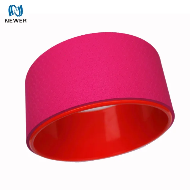 
China Manufacturer wholesale high quality eco premium fitness exercise roller tpe abs custom logo yoga wheel 