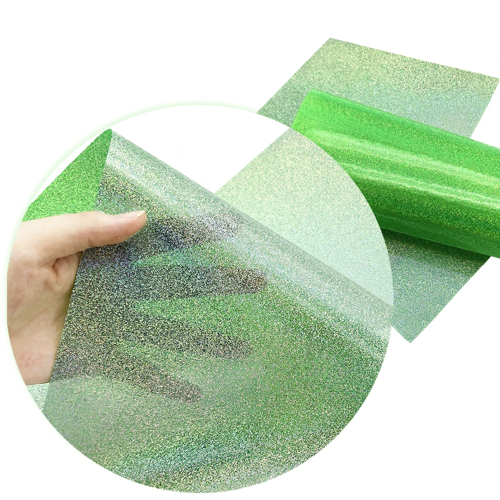 Fashion Laser Glitter Soft Leatherette Fabric Sheet for Seat Cover 64072