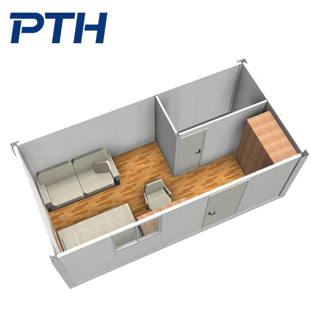 PTH высококачественный сборный съемный контейнерный дом для быстрой сборки 10X23 фута