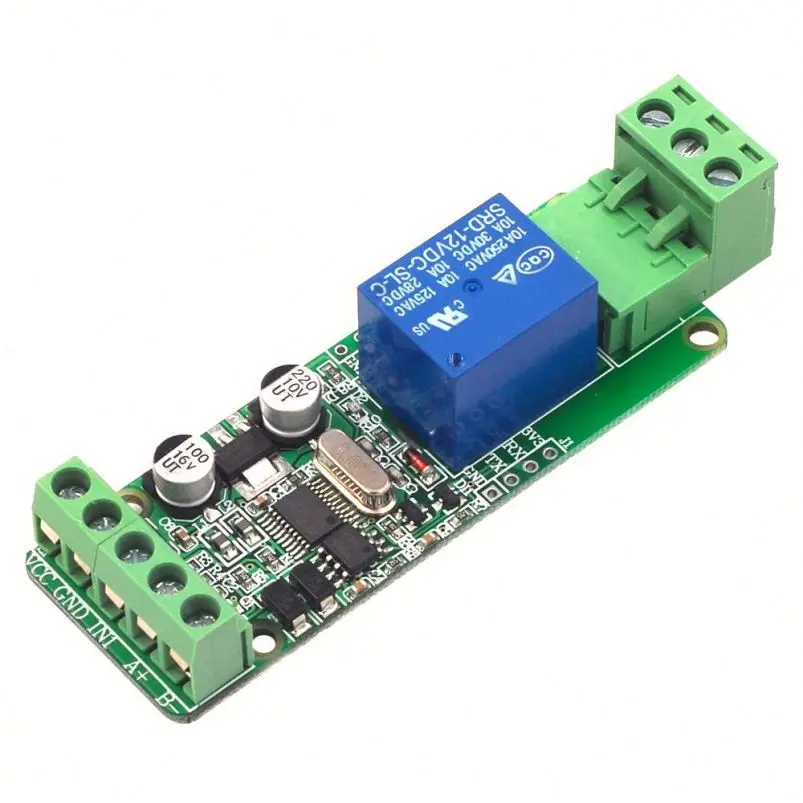 Modbus-Rtu 1 канал 12 В релейный модуль коммутатора вход по индивидуальному заказу выход RS485 \/ TTL
