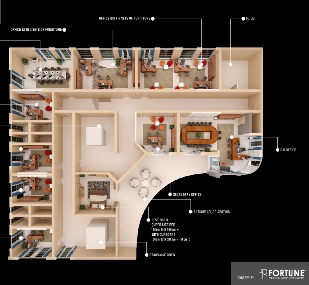 Архитектурный дизайн коммерчески используемый Крытый Дом Планы пола CAD 3D макс чертеж