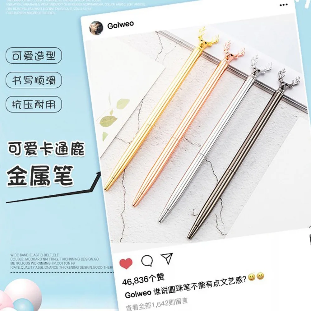 Deer Ballpoint PensCool Animal Pens for Easter Gift Stationary School Supplies