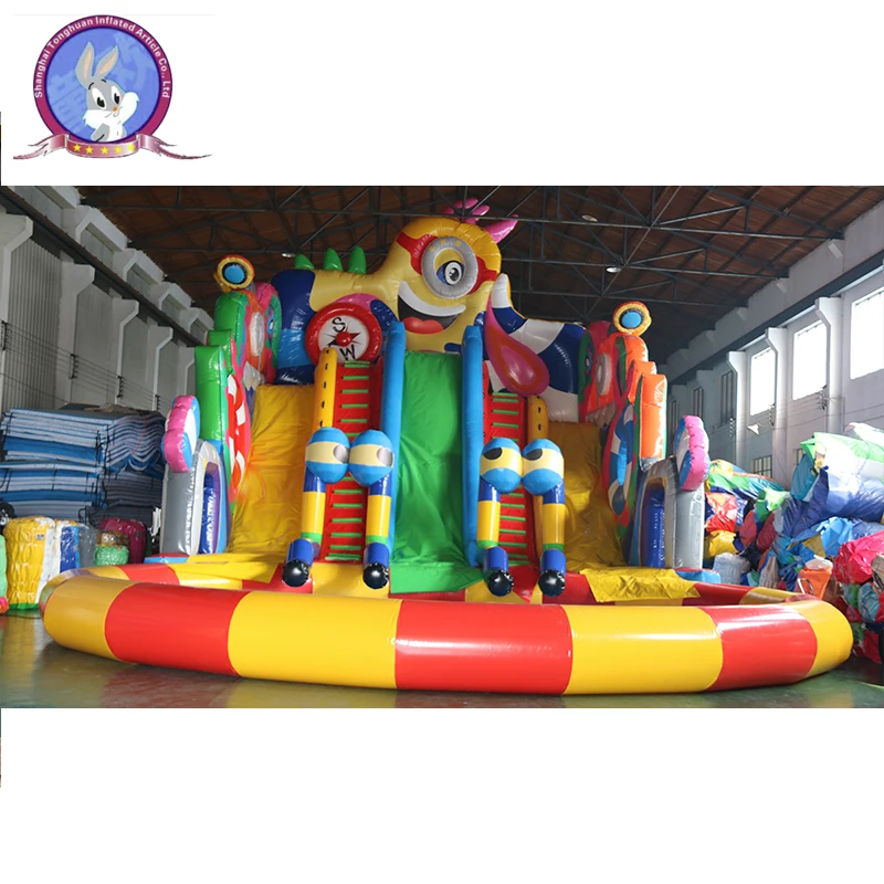 Professional design inflatable water slide water adults build a water park pool inflatable toy