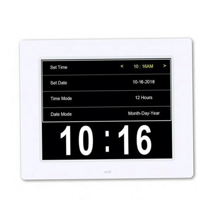 2021 New Version Digital Talking Day Clock Calendar with Custom Alarms and  Reminders Alarm