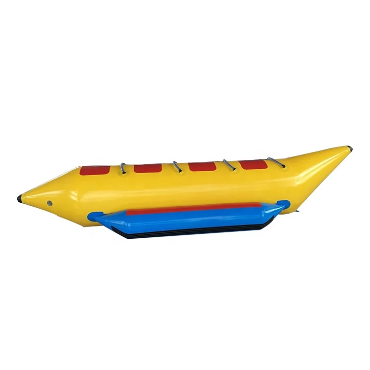 Durable Cheap 3 4 Person Seats Inflatable Banana Water Ski Boat Tubes for Rental