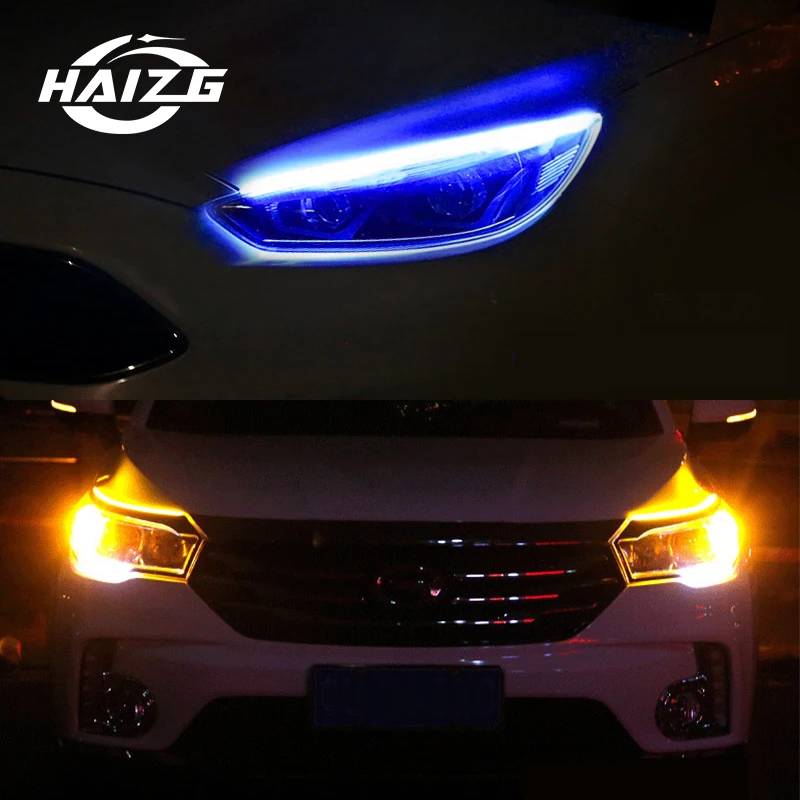 60cm  Flexible Strip DRL light 60cm 30cm 45cm DRL 12V DC Led Strip 60CM Flexible DRL