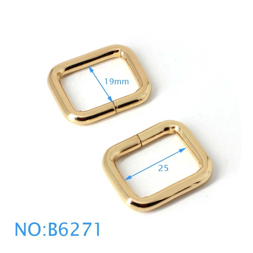 Handbag Rings Hardware Rectangle Ring For Bag Square Ring Buckle Rectangle Metal Buckles For Straps