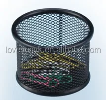 Office desk wire mesh metal memo clip holder for storage