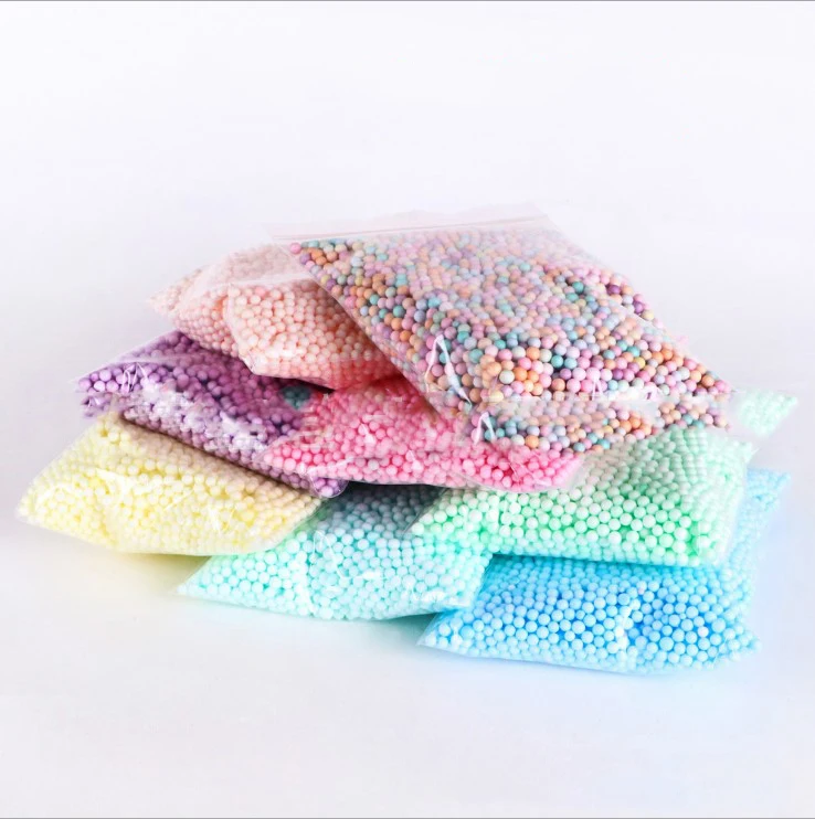Diy 2-3.5mm Macarons  foam beads for slime Polystyrene Styrofoam Craft Foam Beads For Slime in 11 colors