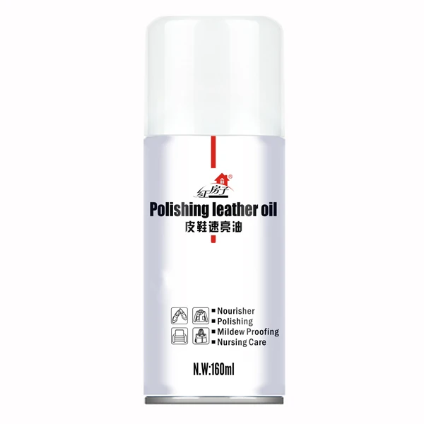 Factory wholesale instant shine white shoe polish spray leather oil
