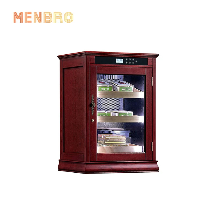 
Custom Electronic Humidor Cabinet Cigar Cooler Fridge Tobacco Products Storage Humidifier Seed Weed Containers Cedar Display 