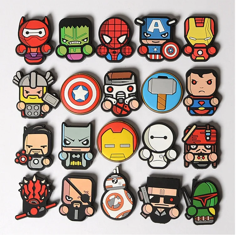 High quality soft PVC Marvel Heroes fridge magnet