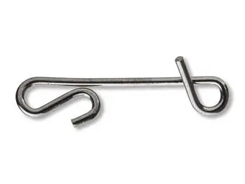 Fishing Swivel Hook Wrapping Snap Fishing Line Wire Connector Snap Pin Without Knot Tackle