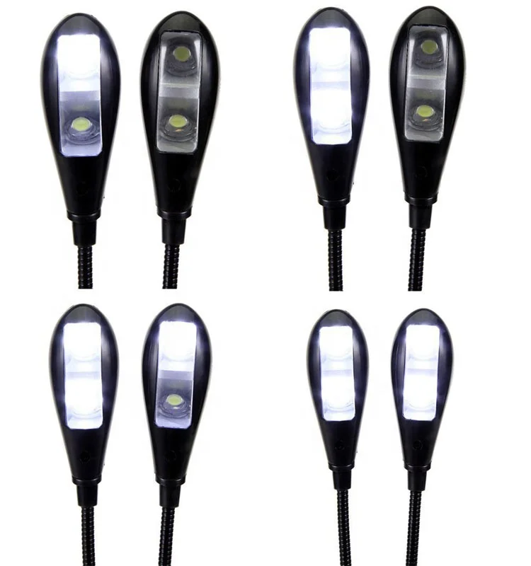 Clip Reading Lights  Book Lights USB and Battery Operated 4 Levels Brightness Portable LED Book Light for Reading Piano Travel