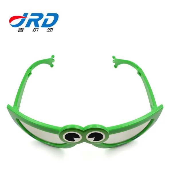 
Good Design Frog Shape Plastic Polarized 3D Glasses for 3D Cinemas and Kids 