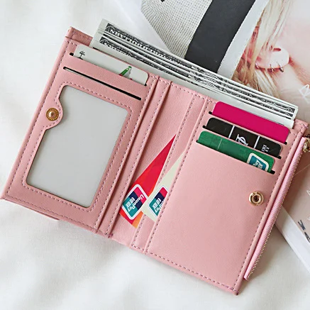 Women Glossy leather hide Branded Handmade RFID Leather Wallet