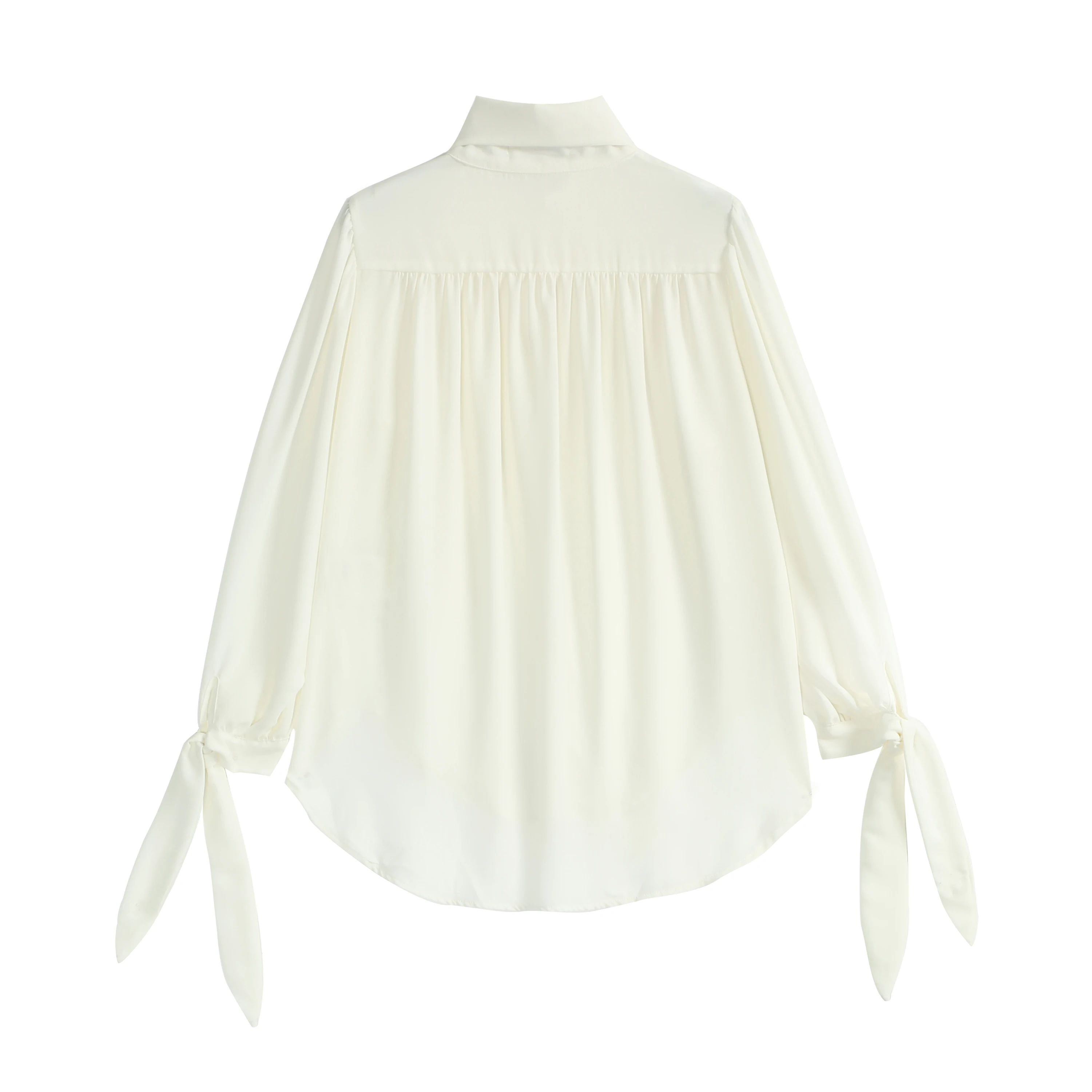 Spring Top Lady Lapel White Long Sleeve Single Breasted Women Shirt Fashion Cotton High Quality Linen Blouses