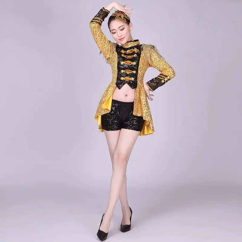 Adult Female Youth Fashion Sexy Opening Dance Jazz Dance Performance Set