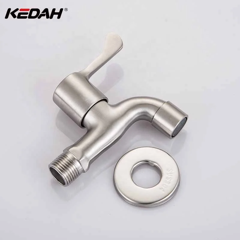 
Wall mounted 304 steel bibcock cold water 1/2' bib tap 
