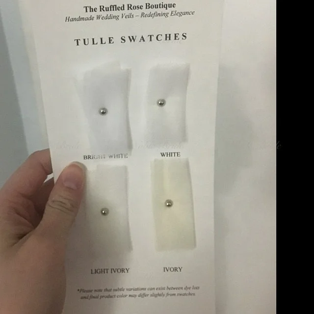 White Ivory Soft Cathedral Chapel Waltz Length Bridal Veil