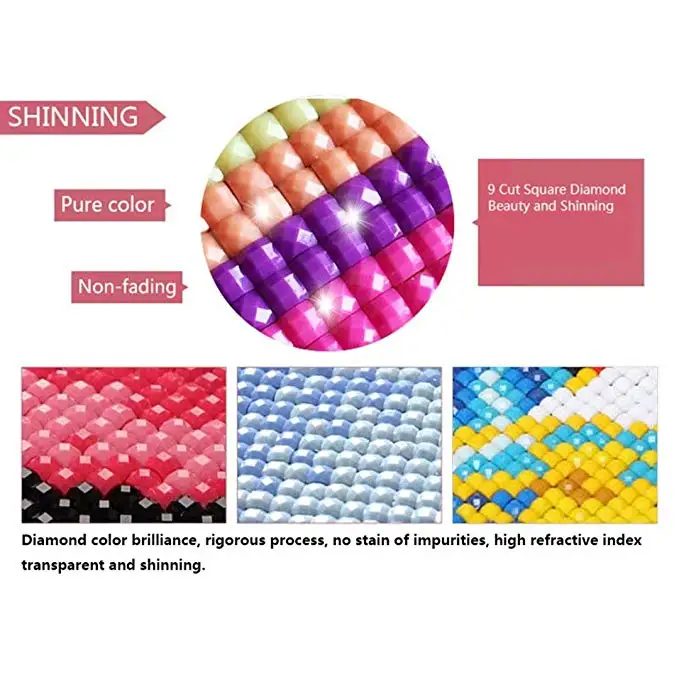 Easy for Kids Arts and Crafts  6 pcs Owl Set DIY diamond Puzzles  Sticker Best Gifts for Children