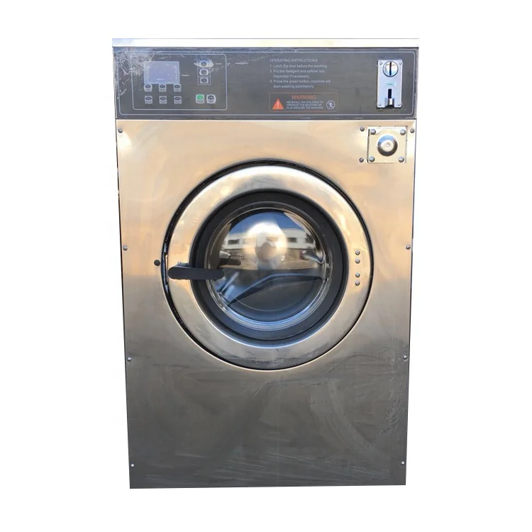 New design single stack 15KG coin washer extractor machine for self service